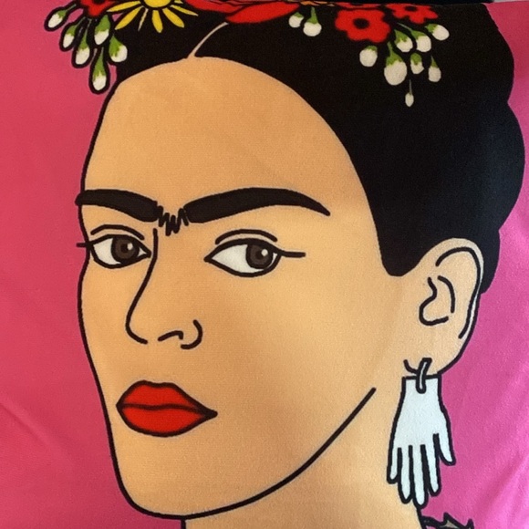 EUC FRIDA KAHLO Decorative Accent Zippered Pillow🌹 Includes bonus Insert pillow - Picture 4 of 16